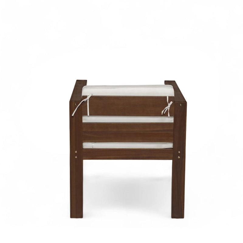 Ensemble de salle à manger d'extérieur 7 pièces pour 6 personnes, avec table rectangulaire de 185 cm