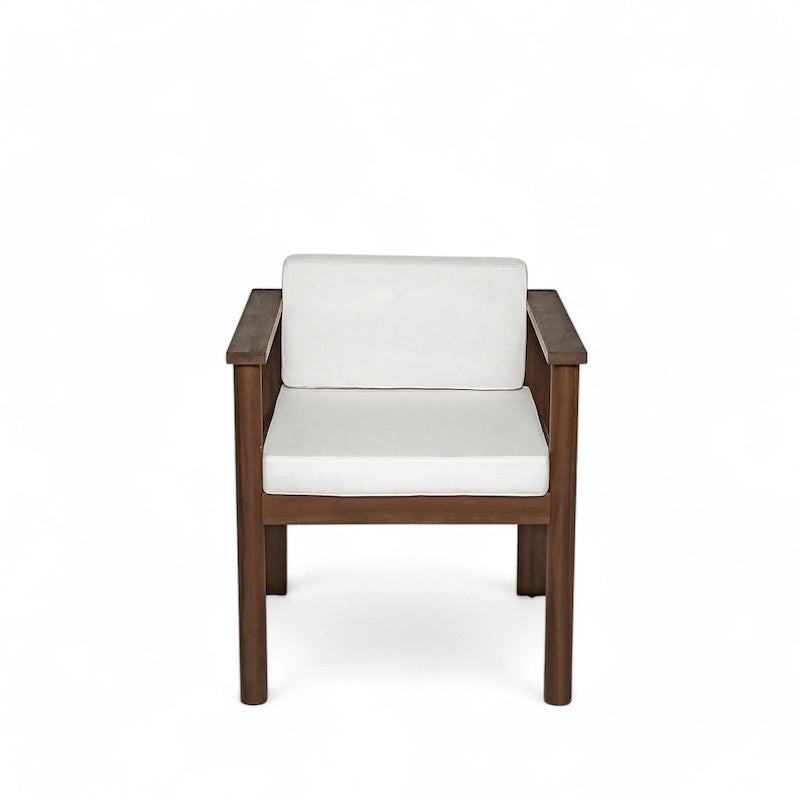 Ensemble de salle à manger d'extérieur 7 pièces pour 6 personnes, avec table rectangulaire de 185 cm