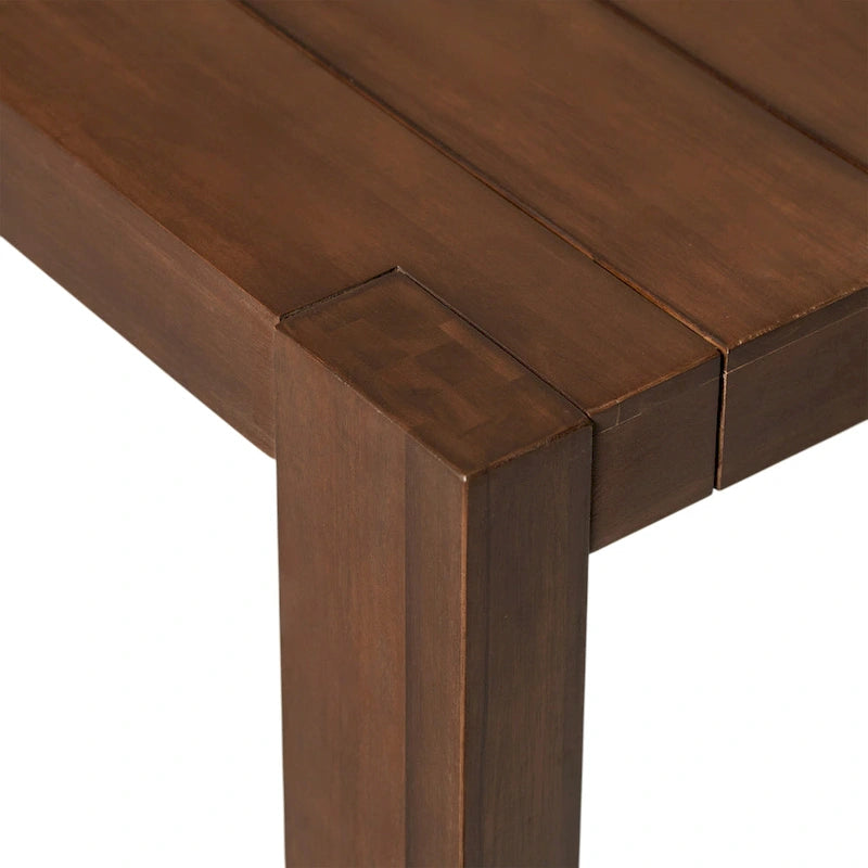 Ensemble de salle à manger d'extérieur 7 pièces pour 6 personnes, avec table rectangulaire de 185 cm