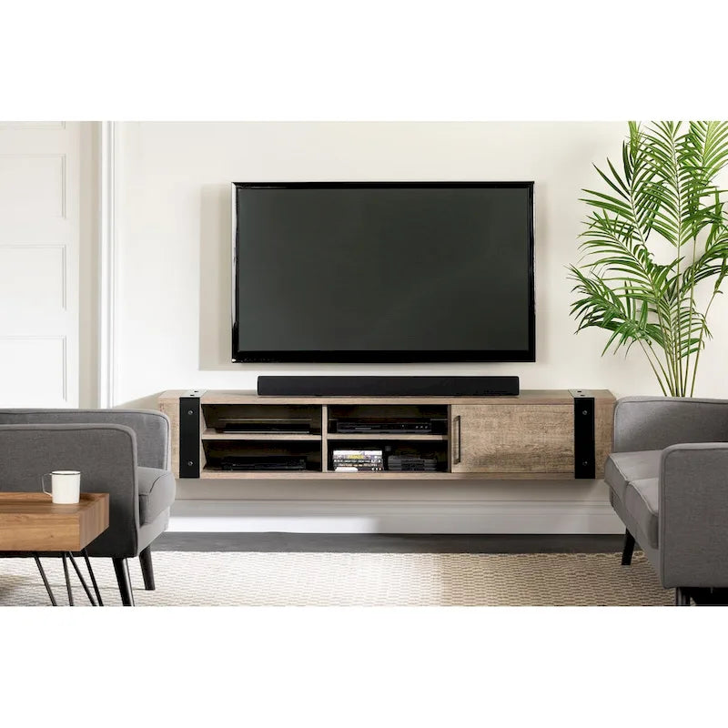 Console média murale South Shore Munich de 68 po