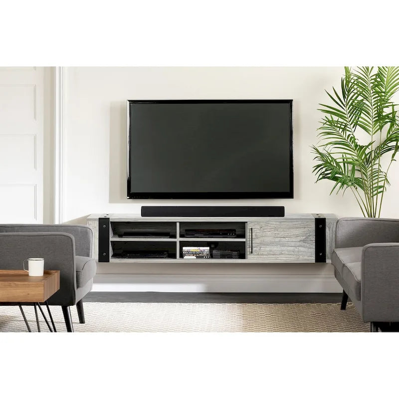 Console média murale South Shore Munich de 68 po