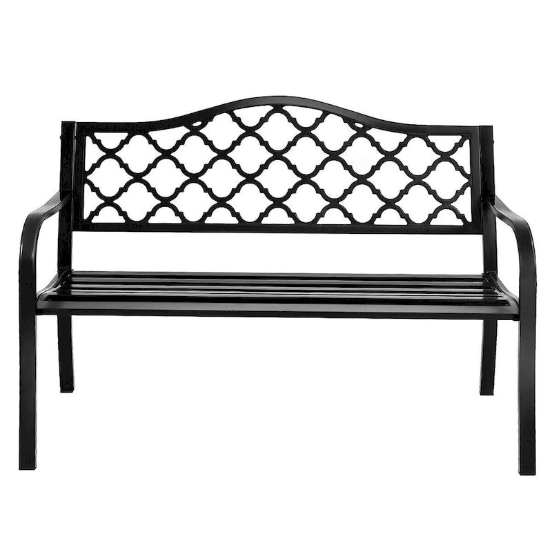Costway Banc de Jardin 50 Places Canapé Deux Places Mobilier de Parc Extérieur Décoration
