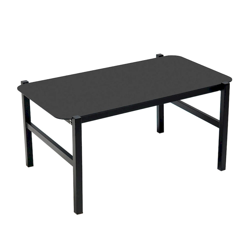 Ensemble de canapé d'angle d'extérieur 5 pièces en rotin PE, ensemble de mobilier de conversation pour patio avec causeuse, 2 chaises et table