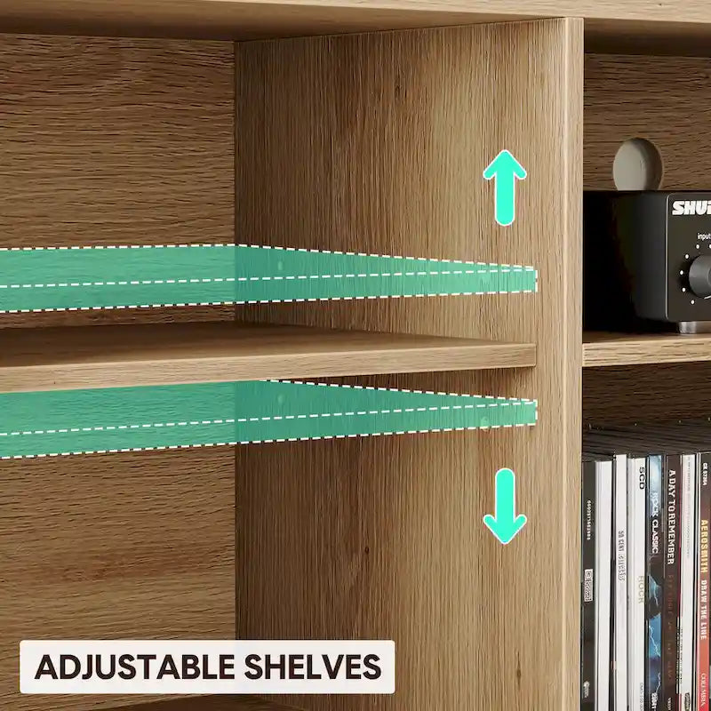 Meuble TV en rotin pour téléviseur de 65 pouces, meuble de divertissement bohème avec rangements et portes - 65 pouces