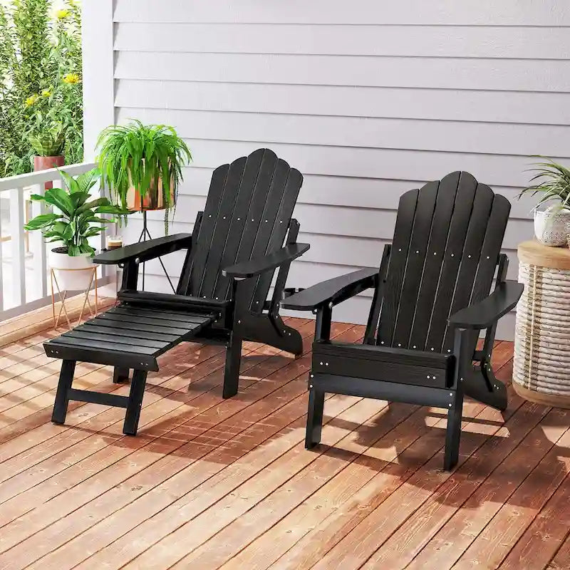 Chaise de jardin Adirondack Costway en HIPS résistante aux intempéries avec - Voir les détails