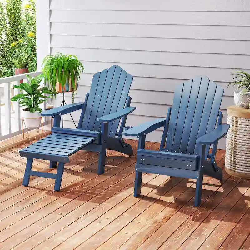Chaise de jardin Adirondack Costway en HIPS résistante aux intempéries avec - Voir les détails