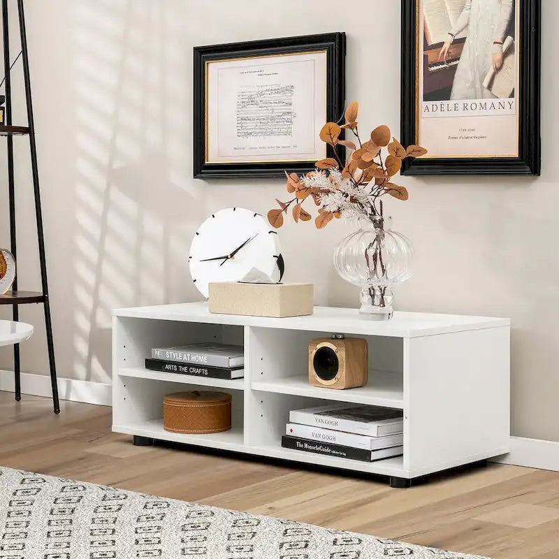 Meuble TV Gymax avec 4 compartiments