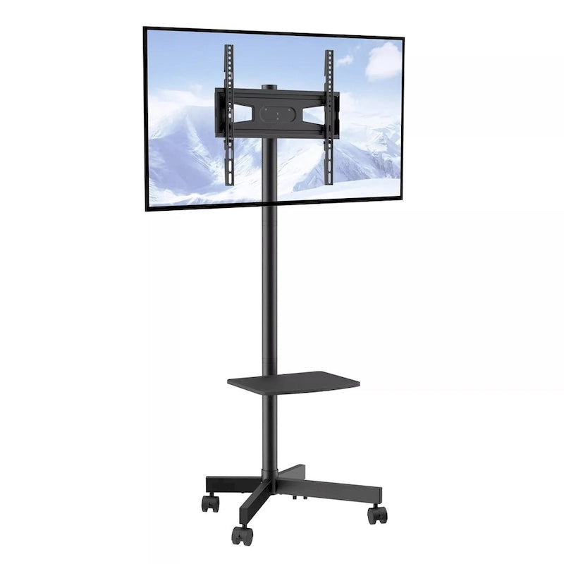 Meuble TV à roulettes pour téléviseurs de 23 à 60 pouces avec plateau - 157 cm