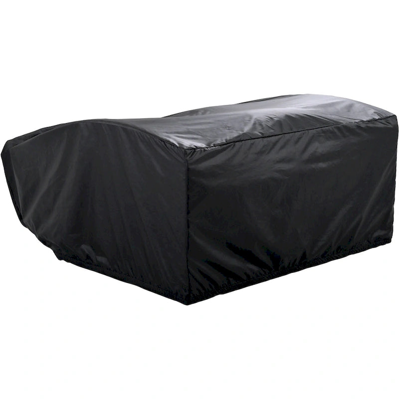 Double chaise longue en rotin PE tressé pour l'extérieur, ensemble de conversation de terrasse tout temps, chaise longue de patio inclinable avec dossier réglable