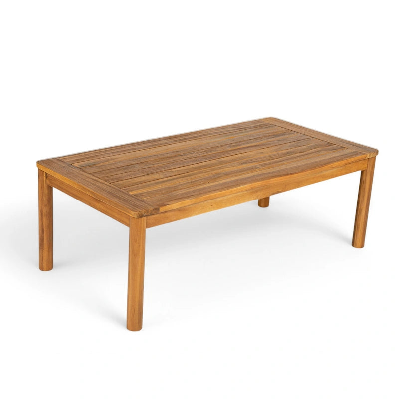 Christopher Knight Home - Ensemble causeuse et table basse d'extérieur en bois d'acacia Ethan