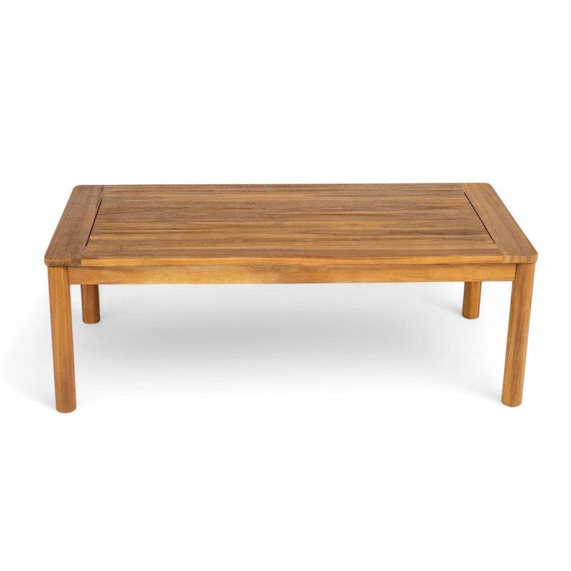 Christopher Knight Home - Ensemble causeuse et table basse d'extérieur en bois d'acacia Ethan