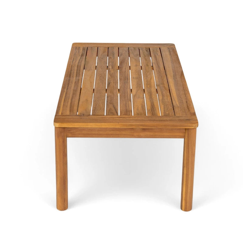 Christopher Knight Home - Ensemble causeuse et table basse d'extérieur en bois d'acacia Ethan