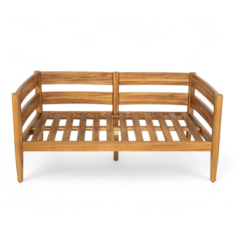 Christopher Knight Home - Ensemble causeuse et table basse d'extérieur en bois d'acacia Ethan
