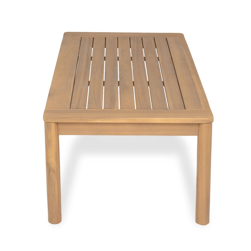 Christopher Knight Home - Ensemble causeuse et table basse d'extérieur en bois d'acacia Ethan