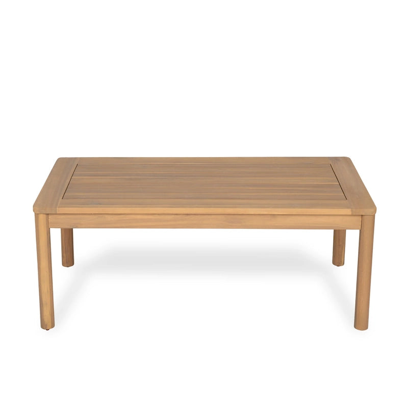 Christopher Knight Home - Ensemble causeuse et table basse d'extérieur en bois d'acacia Ethan