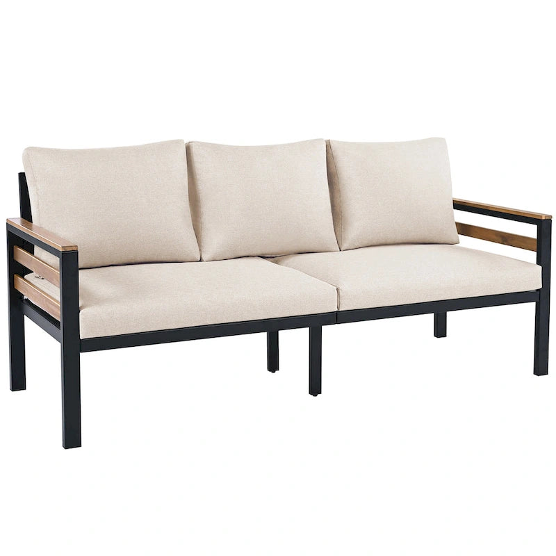 4-Piece Outdoor Furniture Sofa Set for 5 People