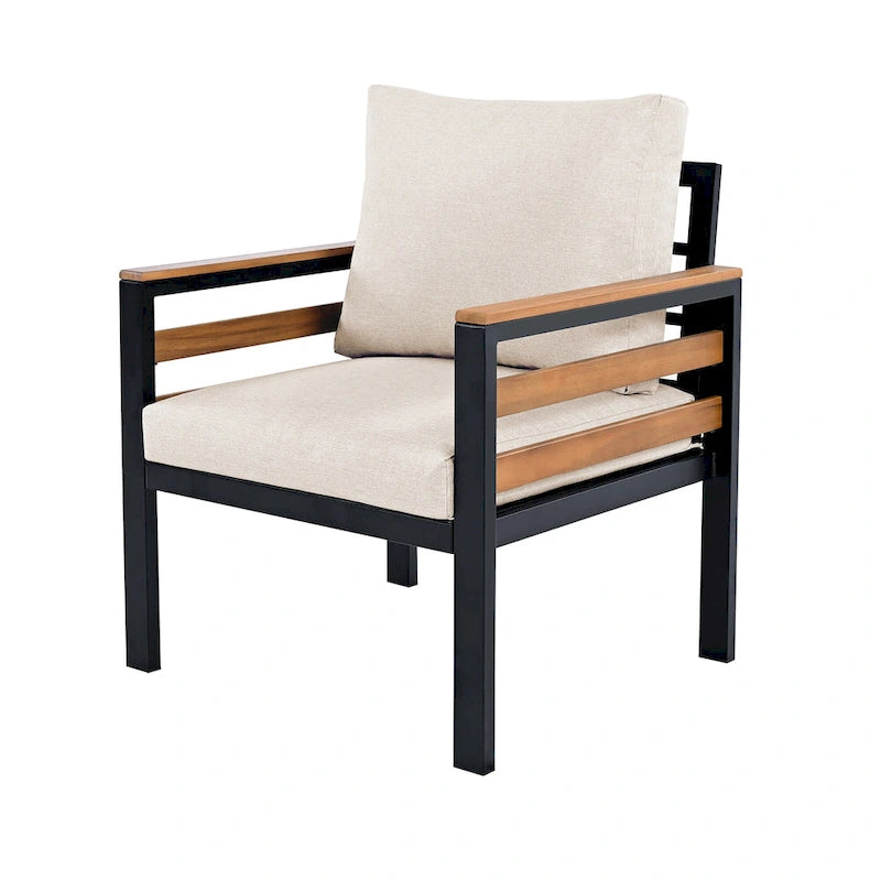 4-Piece Outdoor Furniture Sofa Set for 5 People