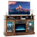 Meuble TV Costway avec cheminée électrique, lumières LED et télécommandes - Voir détails