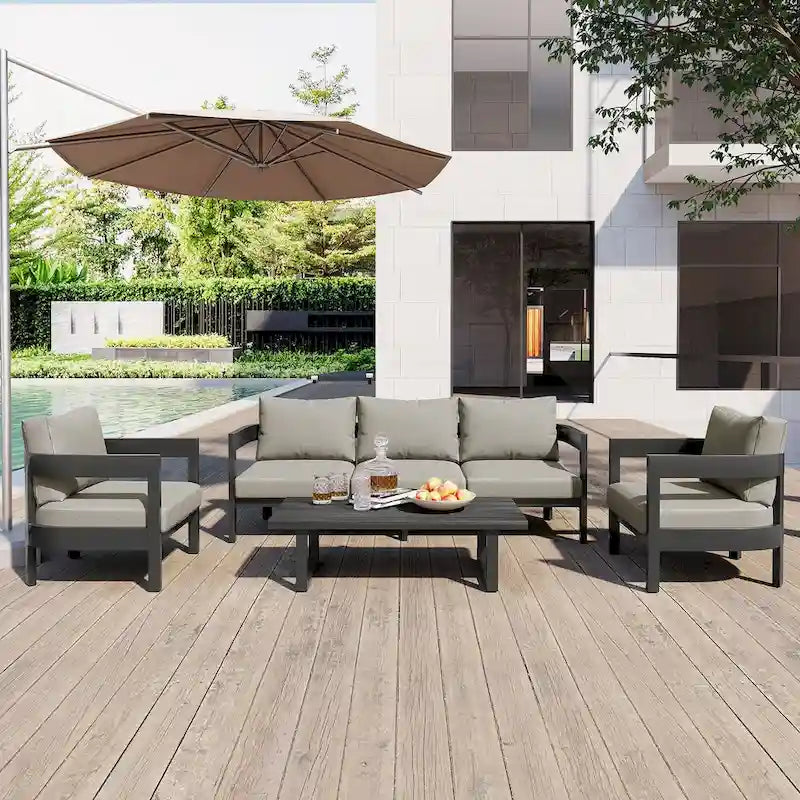 Canapés modulables profonds Salons de jardin Chaises longues