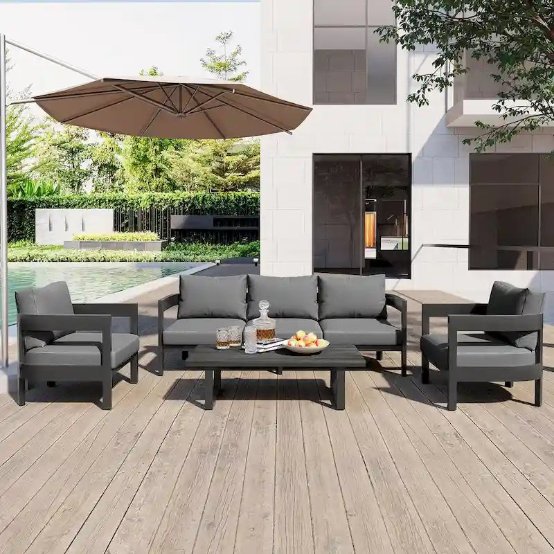 Canapés modulables profonds Salons de jardin Chaises longues