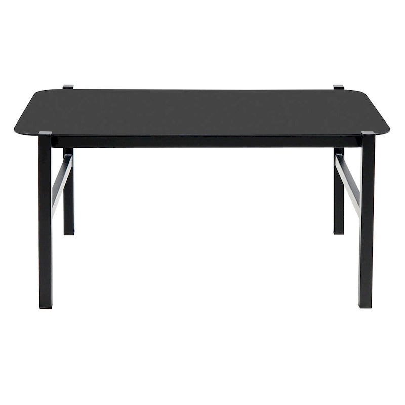 Salon de jardin avec table en verre trempé (4 pièces)