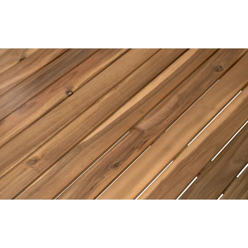 Canapé d'angle en forme de L, ensemble de canapés de patio avec table, canapé de salon en bois, ensemble de conversation extérieur 4 pièces