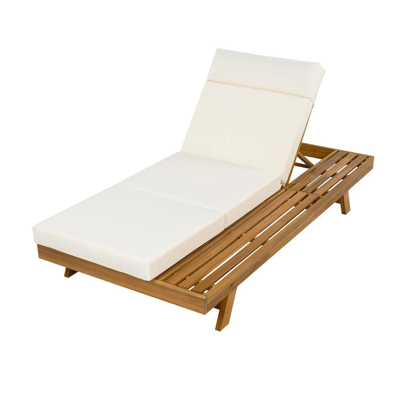 Christopher Knight Home - Lot de 2 chaises longues d'extérieur réglables Harrison en acacia