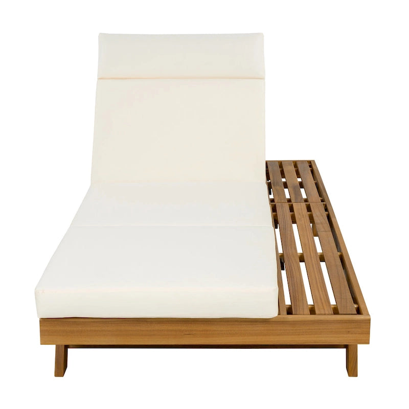 Christopher Knight Home - Lot de 2 chaises longues d'extérieur réglables Harrison en acacia