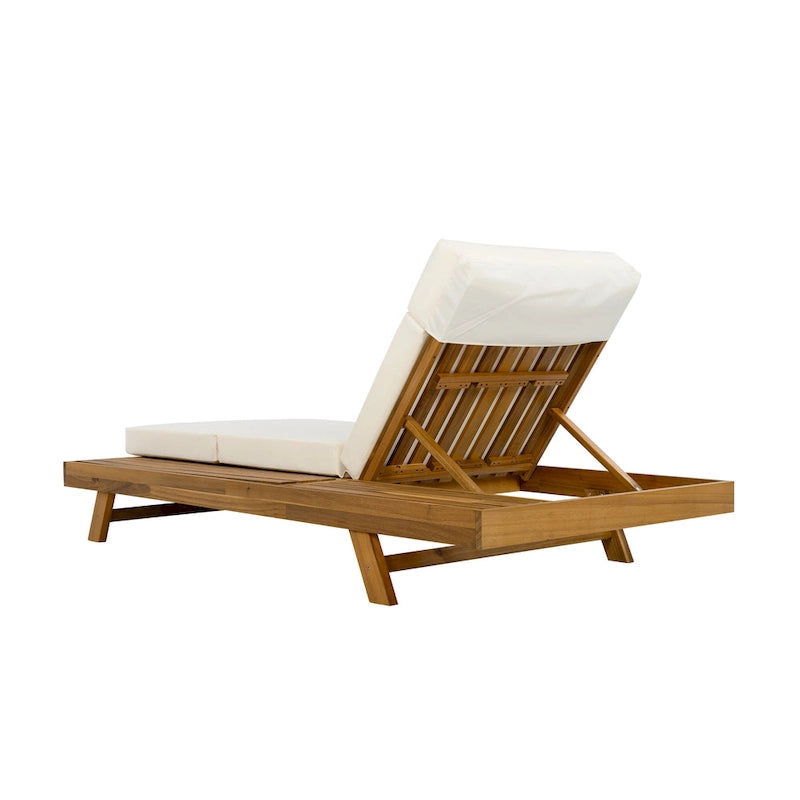 Christopher Knight Home - Lot de 2 chaises longues d'extérieur réglables Harrison en acacia