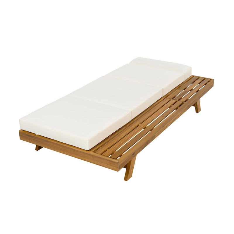 Christopher Knight Home - Lot de 2 chaises longues d'extérieur réglables Harrison en acacia