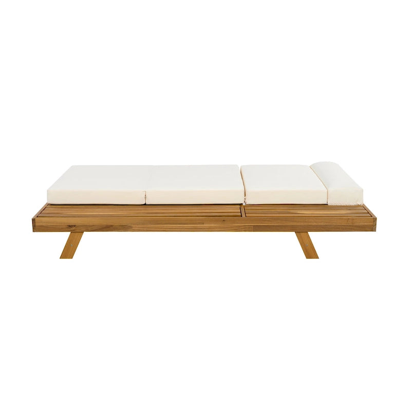 Christopher Knight Home - Lot de 2 chaises longues d'extérieur réglables Harrison en acacia