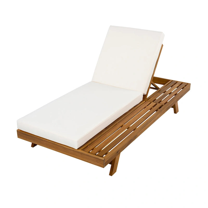 Christopher Knight Home - Chaise longue d'extérieur Halk en bois d'acacia