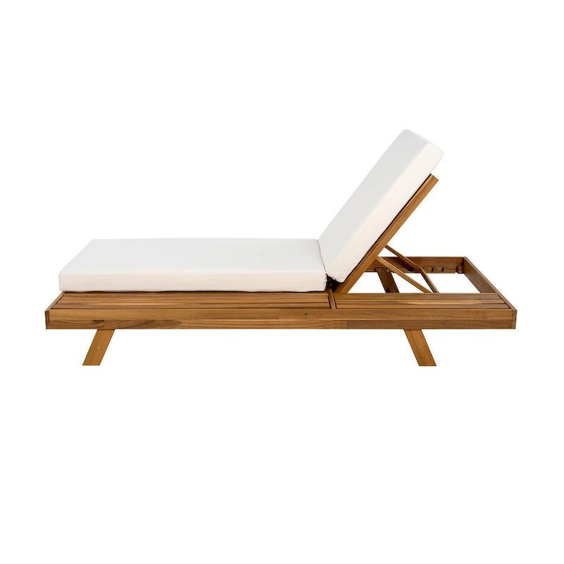 Christopher Knight Home - Chaise longue d'extérieur Halk en bois d'acacia