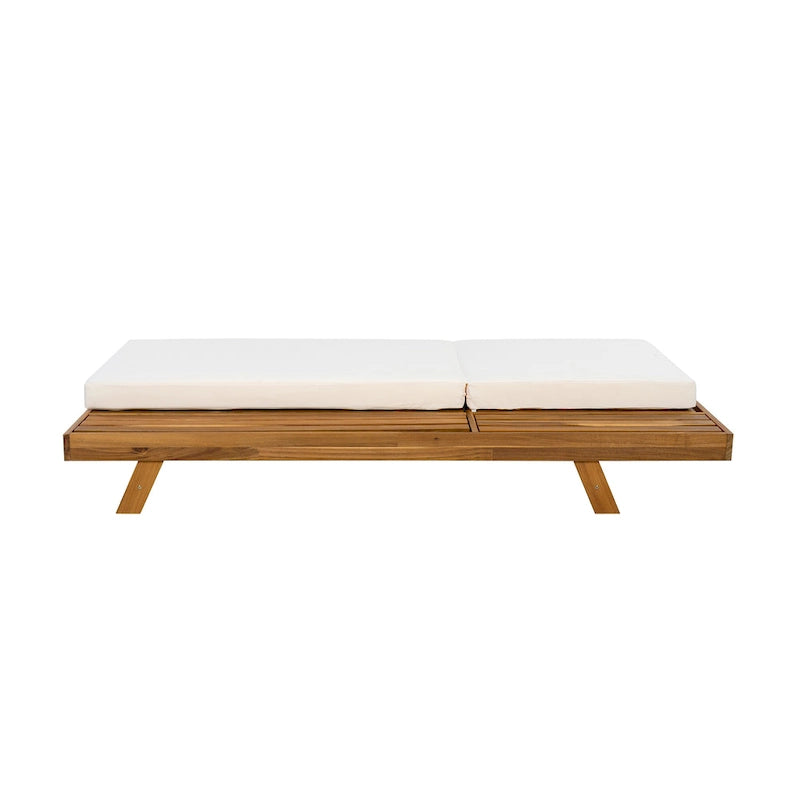 Christopher Knight Home - Chaise longue d'extérieur Halk en bois d'acacia