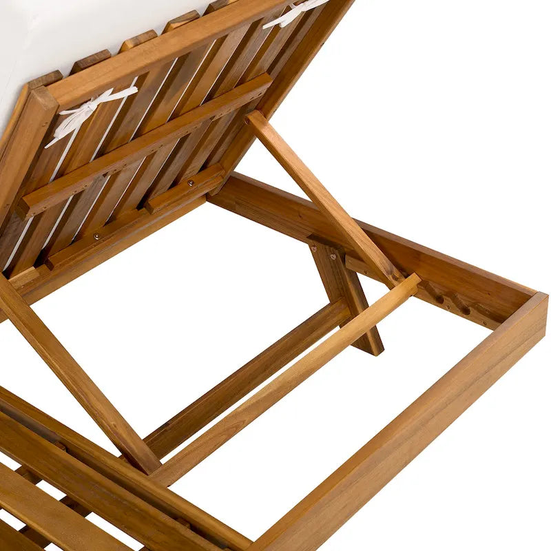 Christopher Knight Home - Chaise longue d'extérieur Halk en bois d'acacia