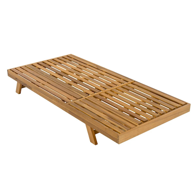 Christopher Knight Home - Chaise longue d'extérieur Halk en bois d'acacia