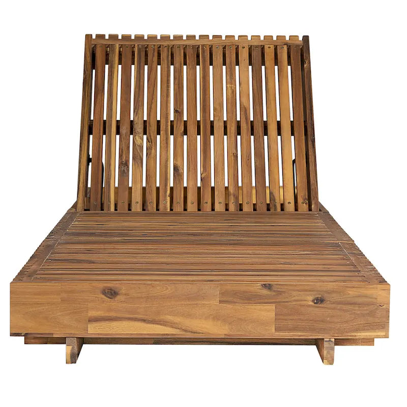 Christopher Knight Home - Ensemble de chaises longues d'extérieur en bois d'acacia Samuel