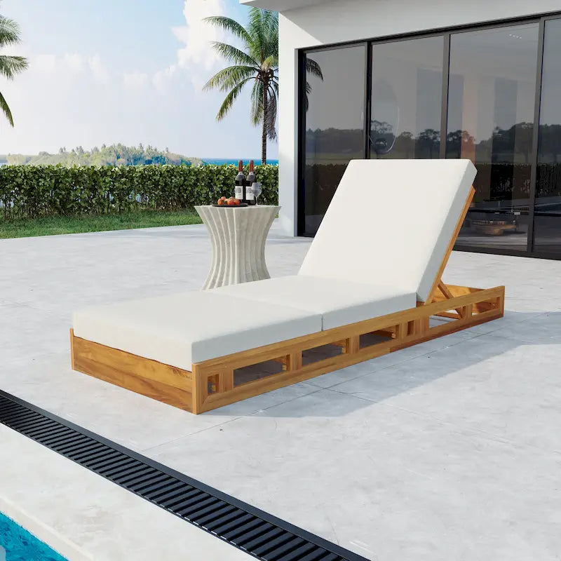 Christopher Knight Home - Isabella Acacia Wood Patio Chaise Lounge Set