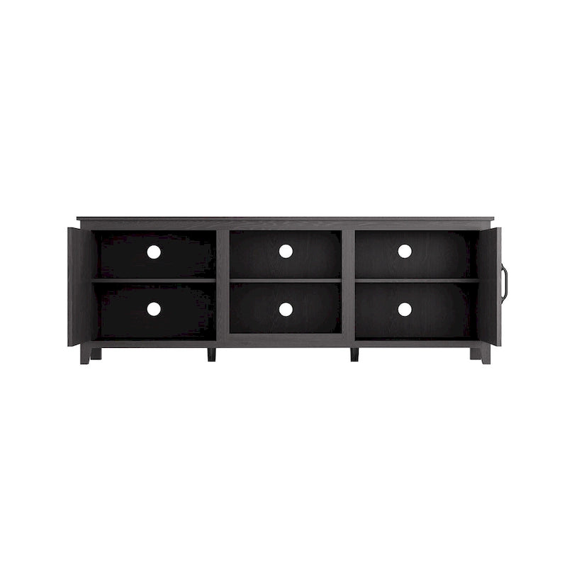 Meuble TV de 178 cm avec portes et rangement ouvert pour téléviseurs jusqu'à 60 pouces