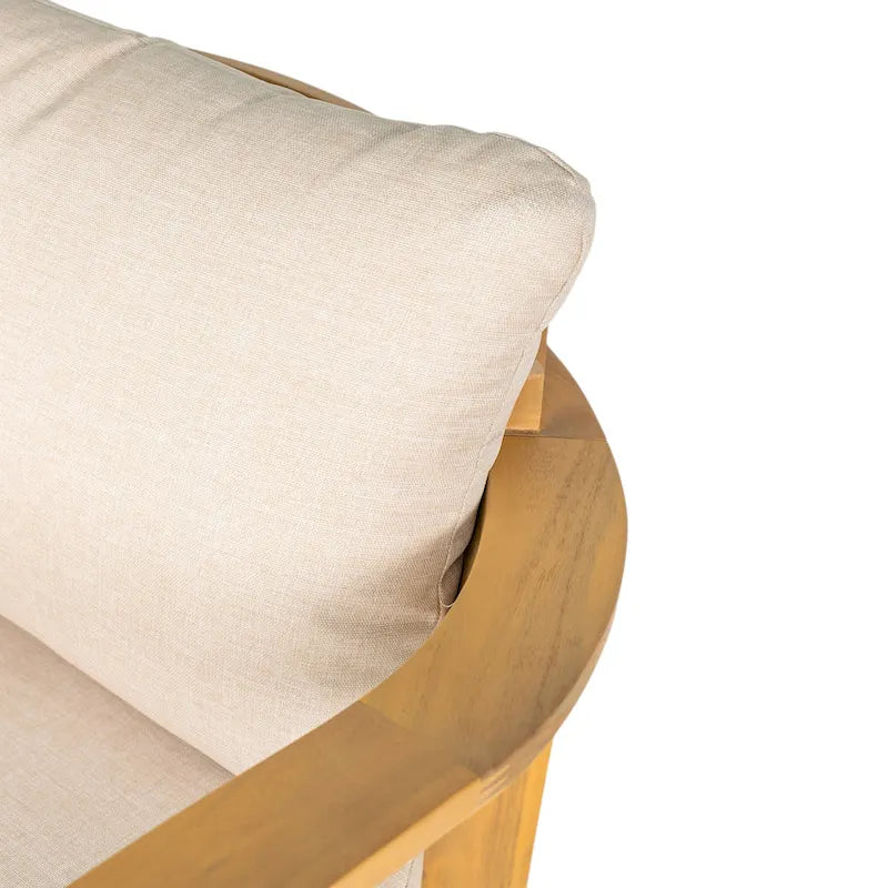 Christopher Knight Home-Chaise Club en Bois d'Acacia Zed pour Patio