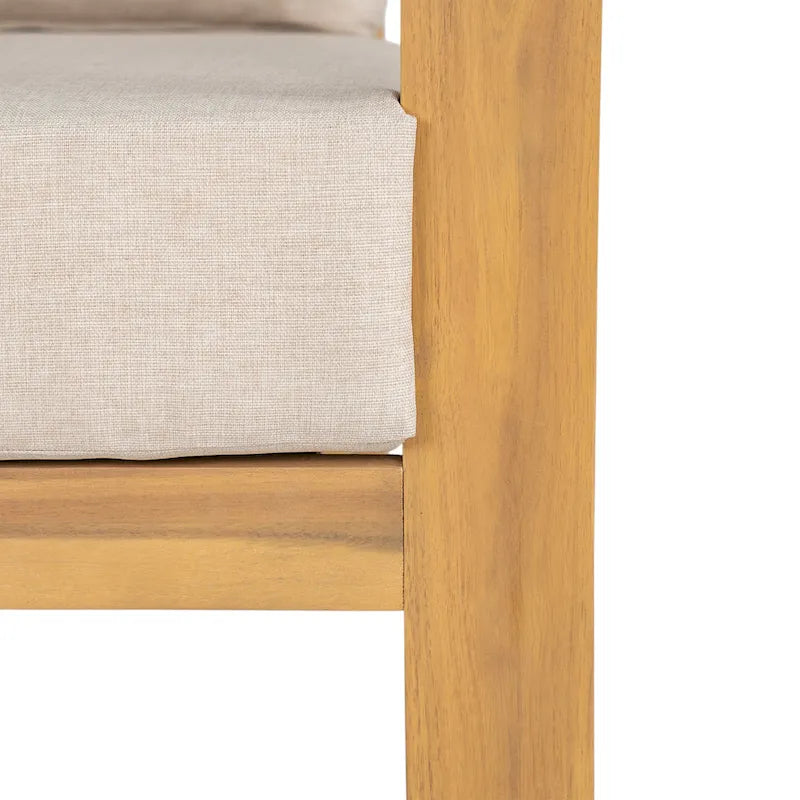 Christopher Knight Home-Chaise Club en Bois d'Acacia Zed pour Patio