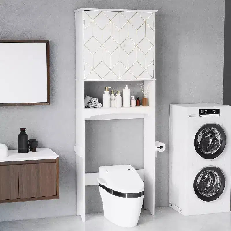 Above Toilet Storage Cabinet Spacesaver for Bathroom