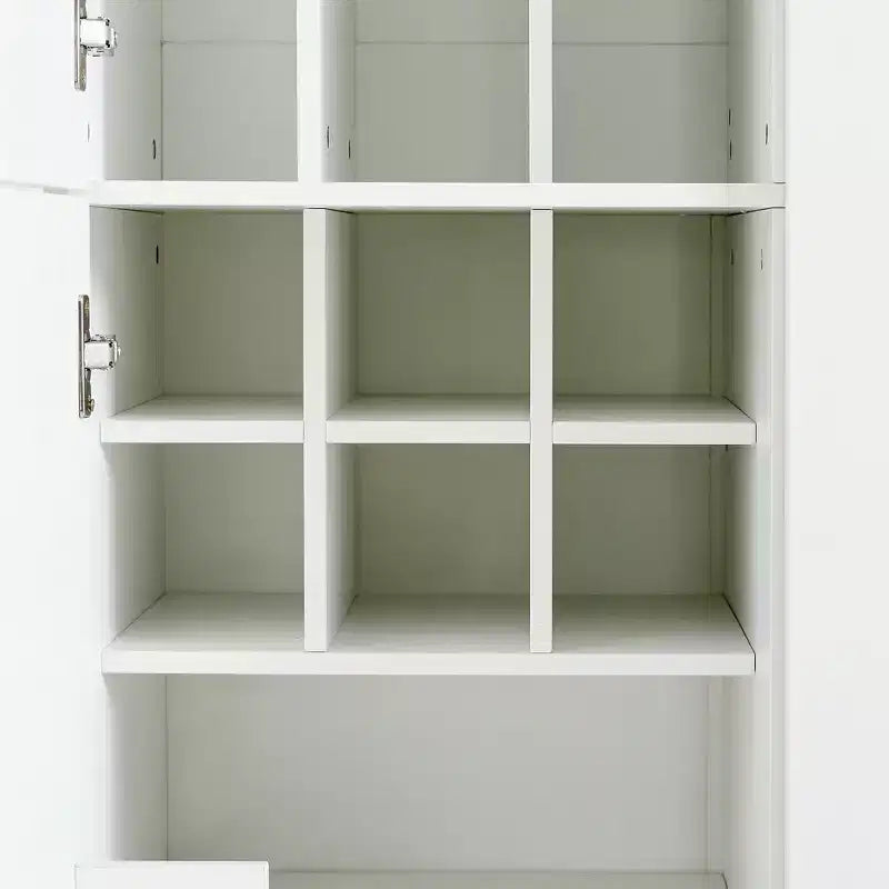 Whisen 71''H Freestanding Kitchen Storage Pantry, Large Dining Storage Cabinet Cupboard Sideboards With 6 Doors, Adjustable Shelves