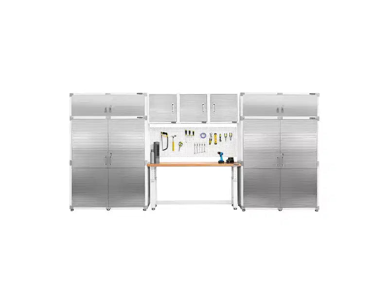 Seville Classics UltraHD 2-Piece Extra-Wide Storage Cabinet Set, 60 x 24