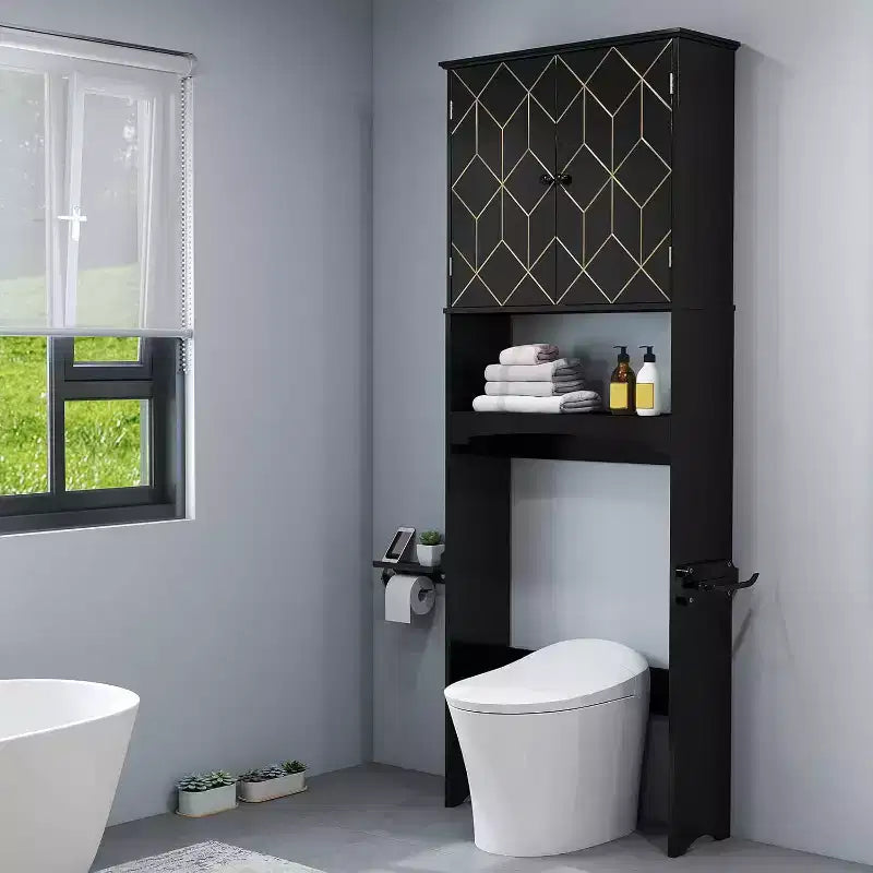 Above Toilet Storage Cabinet Spacesaver for Bathroom