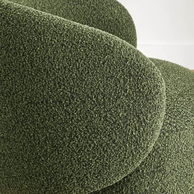 Spruce&Spring Upholstered Swivel Accent Barrel Chair with Wood Base