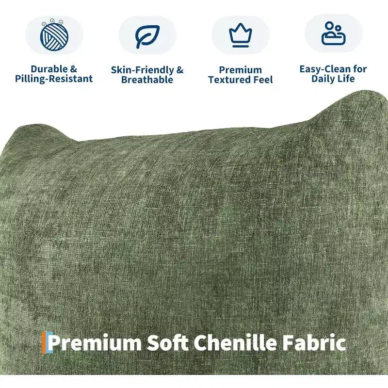 Chenille Fabric Modular Love Seat Sofa, 2-Seater Cloud sofa with High Resilience Sponge, Small Space Boneless Sofa