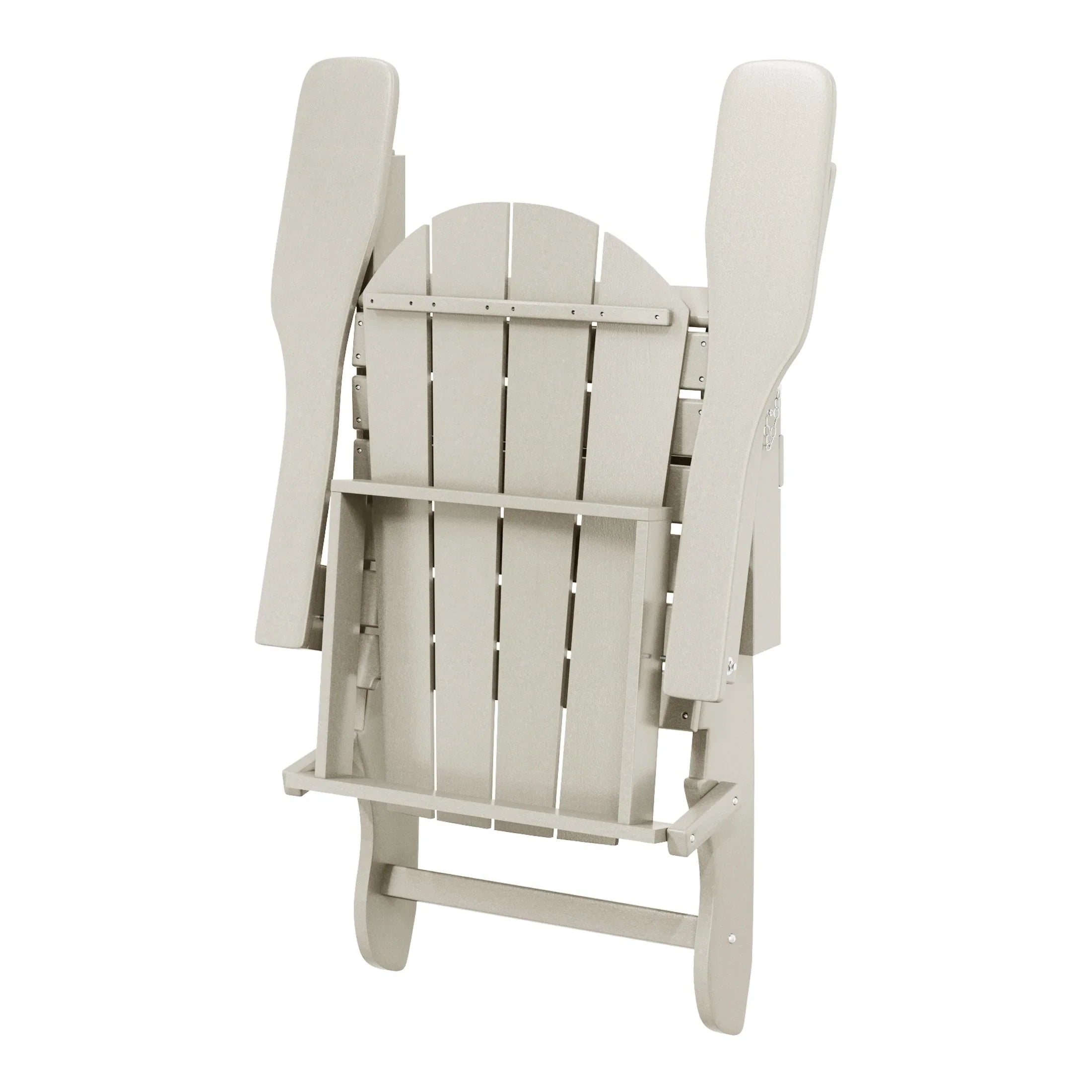 Polytrends Laguna Fade Resistant All Weather Outdoor Patio Folding Adirondack Chair
