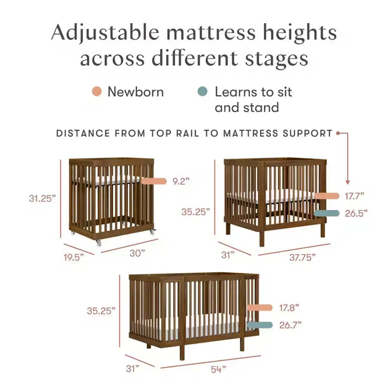Babyletto Pogo 8-in-1 Convertible Crib with All-Stages Conversion Kits
