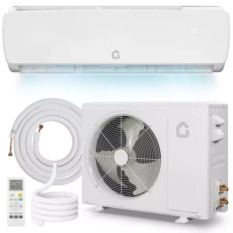 Ultra-Quiet 42dB|12000 BTU 19 SEER Ductless Mini-Split Air Conditioner Heat Pump|3-in-1 Cooling, Heating & Dehumidifying|230V White Inverter AC System
